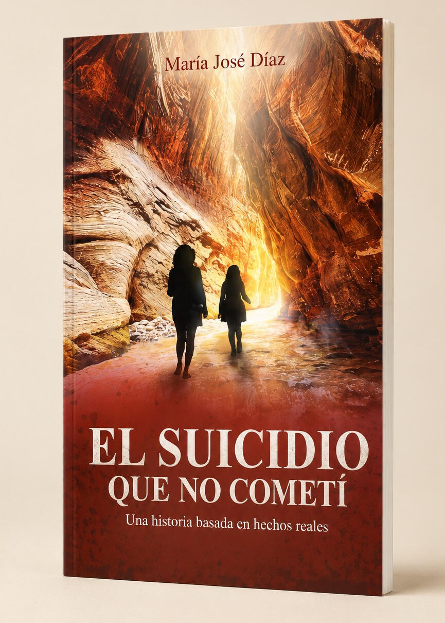Portada de El suicidio que no cometí, de Maria Jose Diaz, edición en español.